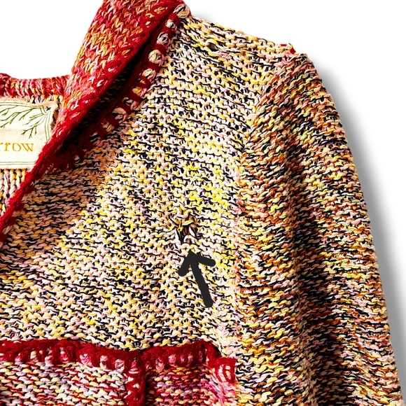 Anthropologie Sparrow Knit Button Down Cardigan With Hoodie - Picture 4 of 8